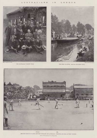 Australiërs in Londen door William Barnes Wollen